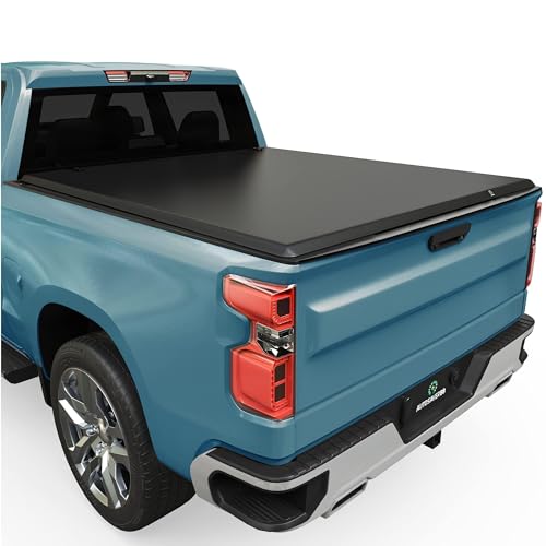 AUTOSAVER88 Soft Tri-fold Truck Bed Tonneau Cover Fit for 2019-2025