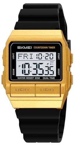 Image of MASTOP Retro Digital Watch for Men Vintage with Multi-Function & Stylish Design for Daily & Outdoor Use