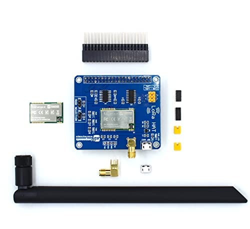 sb components LoRa HAT for Raspberry Pi E22-900T22S Smart Data Transmission Board Module LoRa Expansion Board for Raspberry Pi, Transmission up to 5 KM (868 MHz)