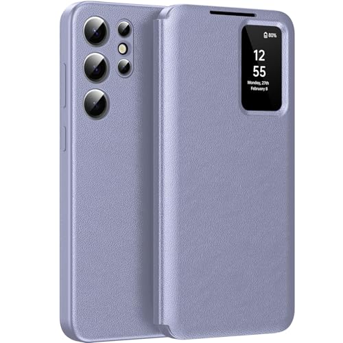 Coque Samsung Galaxy S24 Ultra étui cuir idéal pour consulter vos notifications