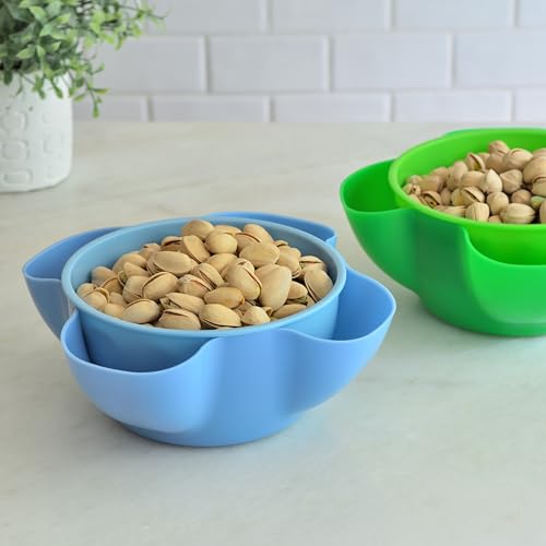 50% OFF Cuencos de plástico para nueces, paquete de 2, apto lavavajillas