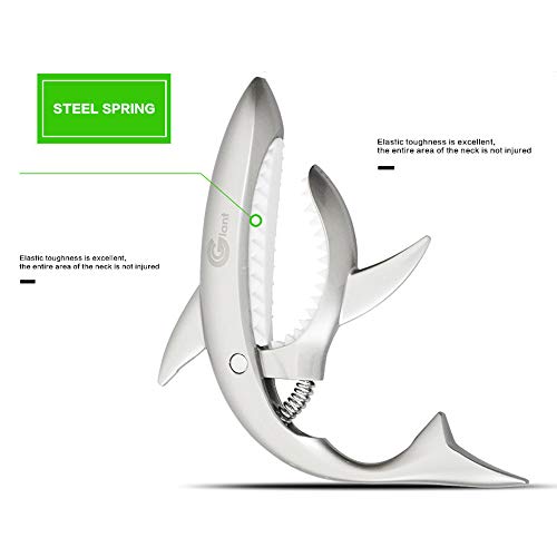 MINGZE Capo de Guitare, Shark Alliage de zinc Capodastre de Capo Universel Pour Folk Guitare, Guitare Electrique et… - Les Beatles, Paul McCartney, John Lennon, RIngo Starr, George Harrison MINGZE Capo de Guitare, Shark Alliage de zinc Capodastre de Capo Universel Pour Folk Guitare, Guitare Electrique et… – Image 5