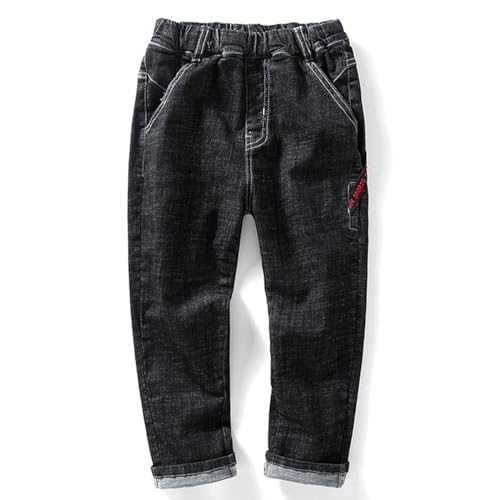 Teen Girls Vintage Jeans Ripped Frayed Split Hem High Rise Long Jeans Solid Girl Baggy Jeans3