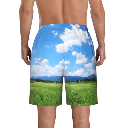 Natural Print Mens Casual Shorts Drawstring Summer Beach Stretch Shorts Novelty Swimtrunks3