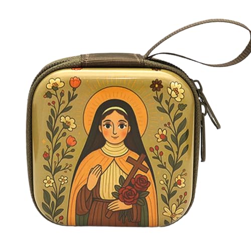 de almacenamiento para joyas, compartimentos ajustables, 7 cm, estuche de joyería Jravel, para accesorios de viaje, práctica asa de transporte, para guardar accesorios de forma segura