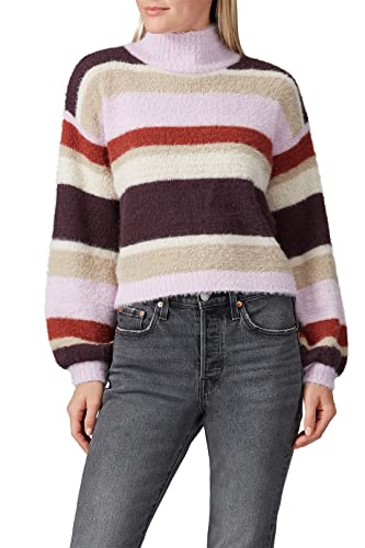 Image of Louna Rent The Runway Pre-Loved Multi Striped High Neck Sweater