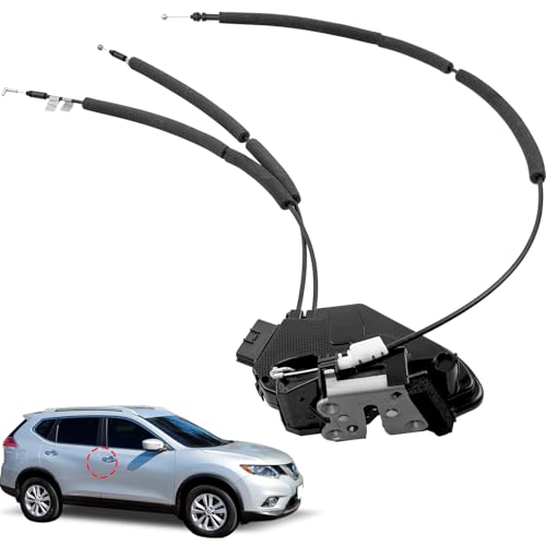 Image of Door Lock Actuator Front Right Passenger Side Compatible with 2014-2020 Nissan Rogue Sport Utility, Passenger Lock Actuator Side Replace#805004BA0A 80500-4BA0B