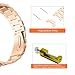 Abanen Stainless Steel Watch Bands for Garmin epix Pro 42mm / Fenix 8 43mm / Fenix 7S / 6S /5S, 20mm Quick Fit Metal Adjustable Replacement Wristband Strap for Garmin Descent MK2S / Instinct 2S (Rose Gold)