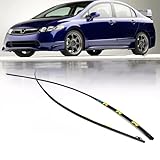 skkyoro Drip Side Molding for Honda Civic 2006-2011 1 Pair Molding L&R Drip Side Replace 73158-SNA-013 73168-SNA-013