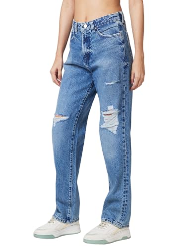 Image of Spykar Women's High Rise Straight Jeans