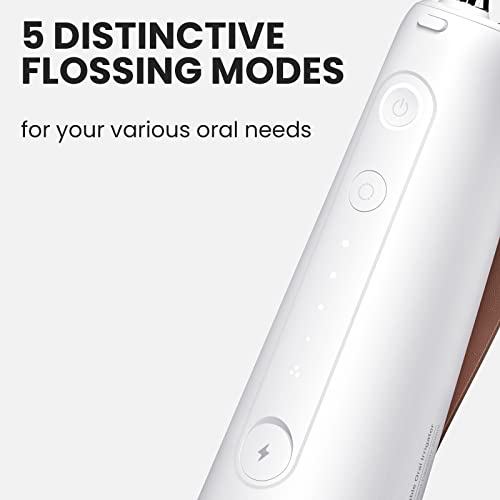 Oclean Flow White Electric Toothbrush For 180 Days Battery Life & Pink Cordless Water Flosser For Teeth W10 #TOP7