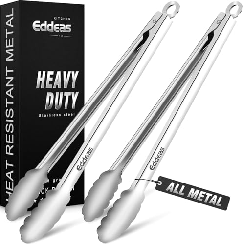 Grill Tongs, 600 Degrees Heat Resistant 17 Inch Extra Long