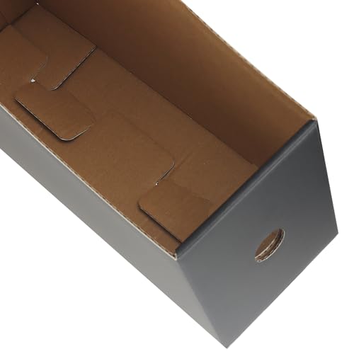 MUNGHOK 12 Stück Zeitschriftenhalter Pappe Schwarz, Stehsammler Pappe A4, Aktenhalter A4 Stehsammler Kraftpapier Schreibtisch Organizer für Datei Ordner Bürobedarf