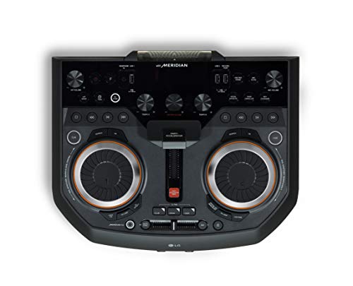 LG XBOOM OL100 – Altavoz Portátil, 2000W, Multi Bluetooth 4.0, Sonido Meridian, Party Acelerator, Color de Luces LED Variable, Altavoz para Fiestas, Función Karaoke, Color Negro
