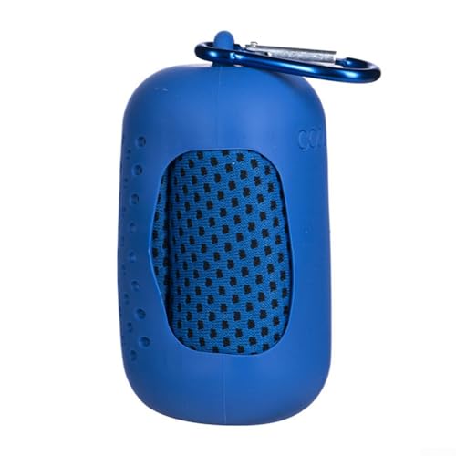 Portable Cooling Towel, Microfiber Fast Drying Sports Towel with Silicone Ice Technology for Gym and Outdoor Activities, 30x100cm(Blue)