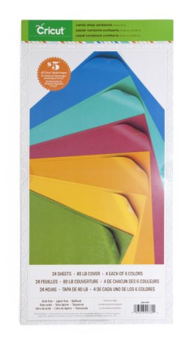 Cricut Textured Cardstock, 12-Inch by 24-Inch, Candy Shop