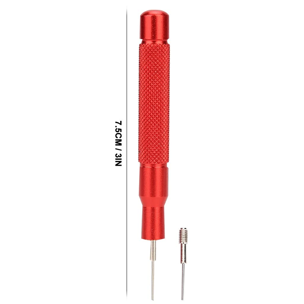 Uhrenarmband-Verbindungsstift-Entferner, Uhrenarmband-Stifttreiber, 0,7/0,8/0,9 mm, Uhrmacherwerkzeug, Ersatzteile (Rosso)