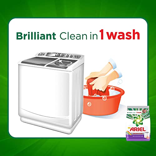 Image of Ariel Colour Detergent Washing Powder - 500 g with Detergent Washing Powder - 200 g (Pack of 2)