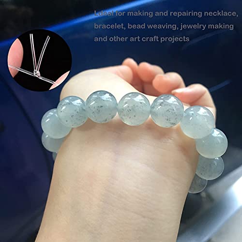 Elastic Bracelet String Cord, 2PCS 1.5mm Crystal Elastic Beading Thread - Image 3