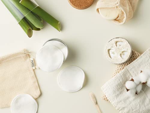 PURITO-Inner-Green-Reusable-Cotton-Rounds-10pads-with-Mesh-Bag-Multi-Purpose-Cleansing-Pad-Vegan-Cruelty-Free-Exfoliating-Korean-Skin-Care-Products