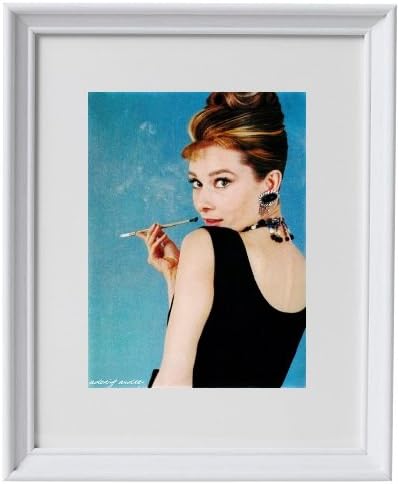 Amazon モダンアート オードリー ヘップバーン 振り向き ティファニーで朝食を インテリア アート Rose Paris ロゼ パリ A3ノビ アートフレーム ポスター オンライン通販