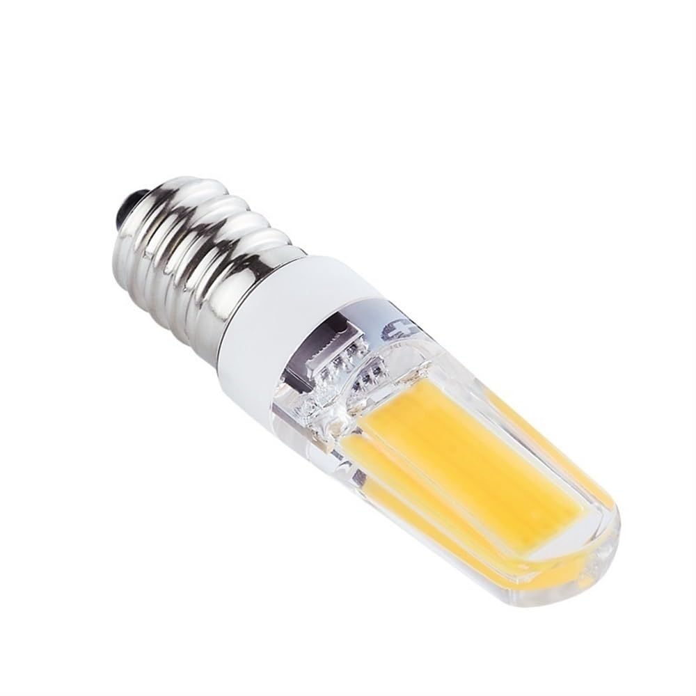 HongHeFu, Paquete de 20 bombillas de filamento LED AC220V E14 2W/3W/4W pequeñas lámparas COB 2609(Blanco,E14-2609-3W)