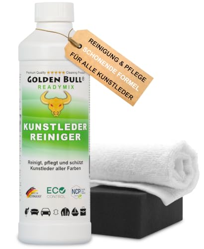 Golden Bull® Kunstleder Reiniger & Kunstleder Pflege Set