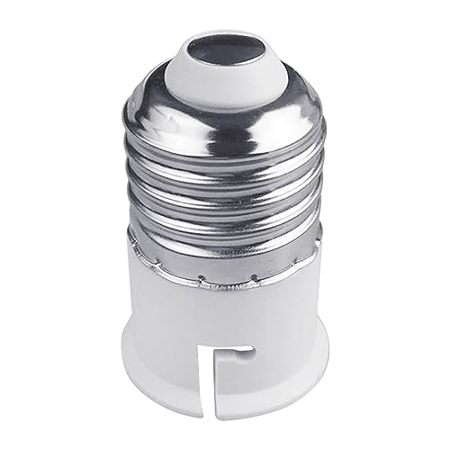 Aurgiarme Soporte de bombilla E27 a B22, adaptador convertidor de lámpara, adaptador de base de bombilla, fácil de usar, convertidor de luz, accesorios de iluminación