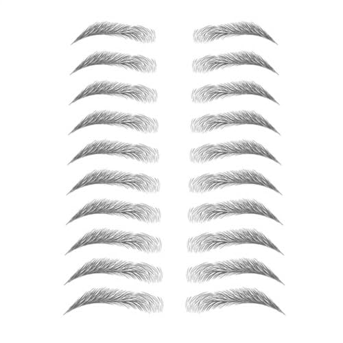 Tatuajes de cejas impermeables - Carcasa 3D de la pegatina, cejas postizas naturales duraderas, fácil de maquillar, para el cuidado de las formas, resistente al agua