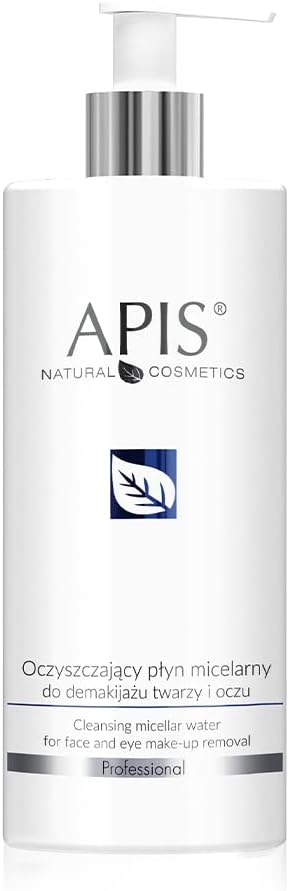 APIS Reinigend micellair water voor het afschminken van gezicht en ogen met mimose, aloë en hyaluronzuur, make-up verwijderen en vocht, 500 ml