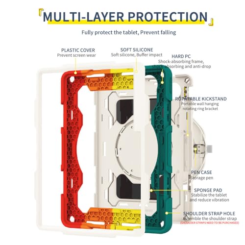 Béquille cas pour MatePad Pro 13.2 JZ avec support stylet et angle adjustment bleu - 5