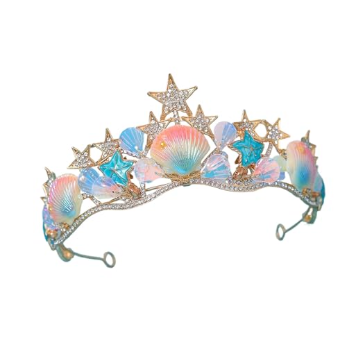 Couronnes de coquillages naturels haut de gamme avec motifs étoiles de mer