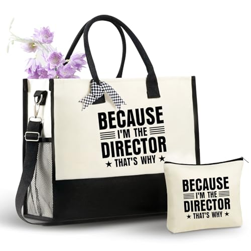 Bolso Tote de Lona para Mujer con Cierre Superior y Correa
