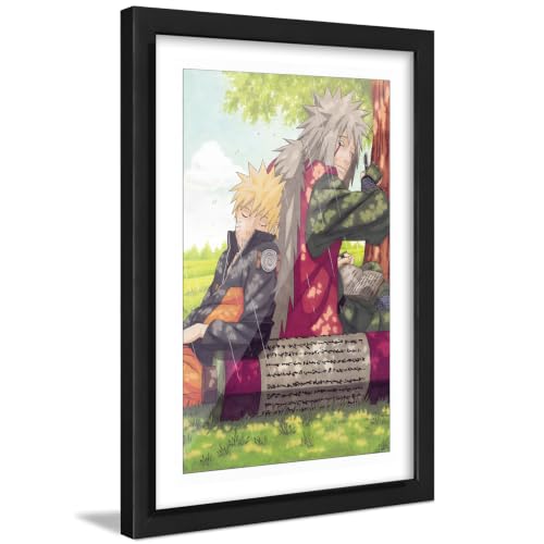 Image of ArtLyft Demon Slayer Anime Wall Frame A4 | Rengoku Quote Poster Frame | Motivational tanjiro - renguko Wall Art | Otaku Room Decor | Anim Lover Gift (Naruto)
