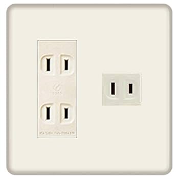   622 ホワイトプレート4枚セット プラスチック4口 コンセントプレートホワイト | AXCIS ONLINE