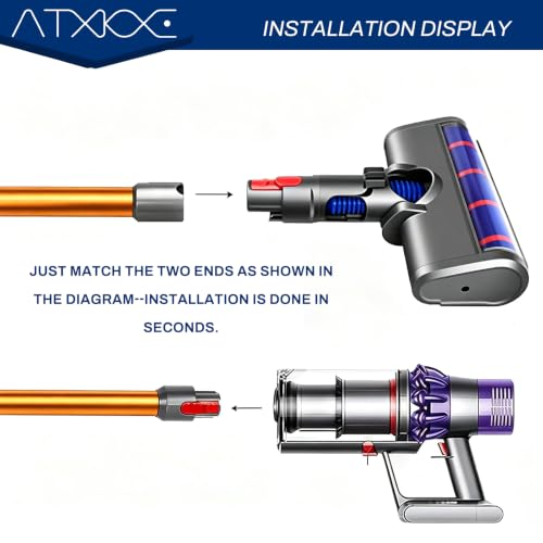 Image of ATXKXE Extension Wand Compatible with Dyson V10 Wand, Orange