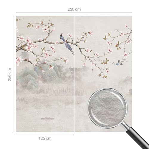 Papier peint paysage oriental impression haute qualité 250x250