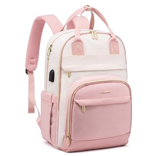 LOVEVOOK Rucksack Damen Laptop Rucksack 15.6 Zoll Schulrucksack Mädchen Teenager Wasserdicht Schultasche Jungen Backpack Anti-Diebstahl School Bag für Schule Reise Arbeit Leicht