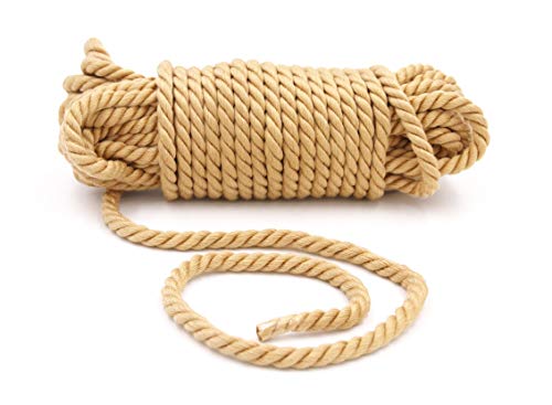 S Mの高級金黄色は縄の夫婦のおもちゃの調合の綱を縛っています (2本10メートル) - 画像2