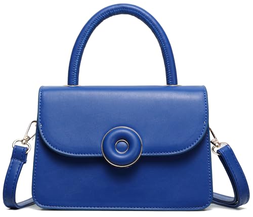 Image of Mini Crossbody Bag for Women, Cute Mini Purse, Ladies Small Top Handle Satchel, Trendy Daily Clutch PU Leather