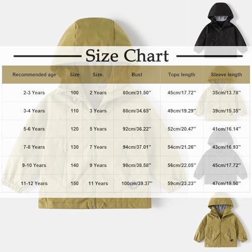 Toddler Boys Girls Hooded Jacket Windbreaker Casual Outerwear Kids Lightweight Zip Up Jackets Baby Cute Coat3