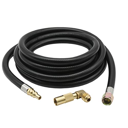 Flame King Propane 12ft RV Quick Connect Hose Adapter for 17" or 22" BlackStone or Flame King Griddle