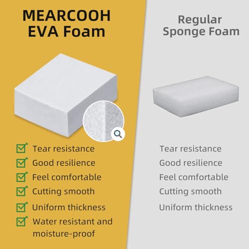 Image of 20mm Thick White Eva Foam Cosplay Sheets roll, 13.9 inch x 39 inch Premium eva Craft Foam for Cosplay Costume by MEARCOOH