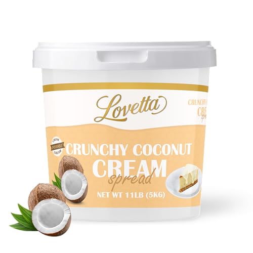 Lovetta Crunchy Coconut Cream Bulk 11lb (5kg) Tub – Smooth