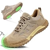Dumsiyin Steel Toe Work Shoes for Men, Slip Resistant...