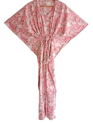 Robe Kaftan indienne fait à la main en pur coton imprimé