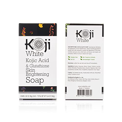 Koji White KG Kojic Acid & Glutathione Skin Brightening Soap thumb #4