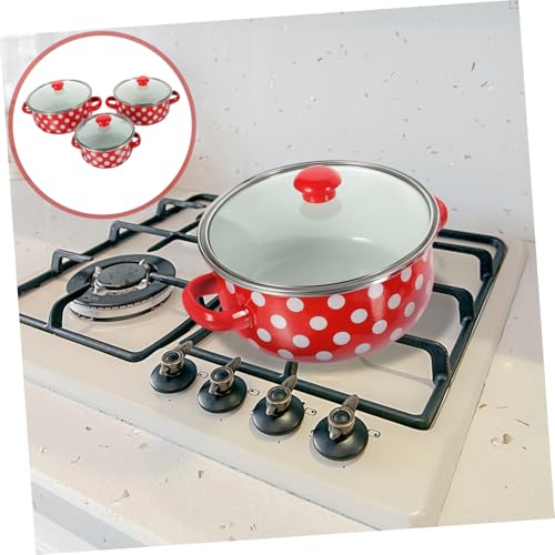 Mini marmites émaillées casseroles antiadhésives polyvalentes pour soupe et ragoût - 5