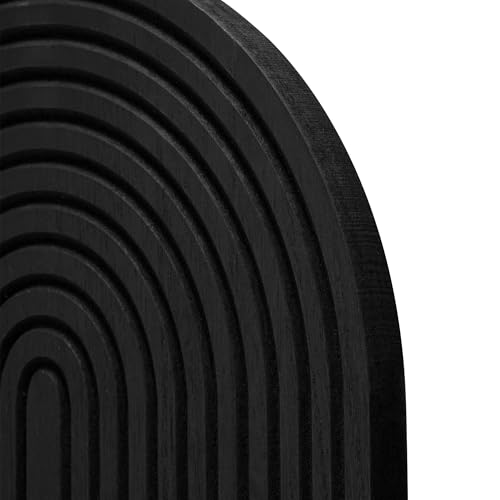Image of American Art Decor Lunar Ledges Wall Shelf in Black - 23.75 inch x 14 inch
