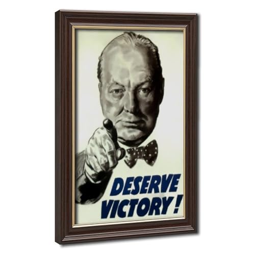Toile vintage Winston Churchill décoration murale pour salon vide